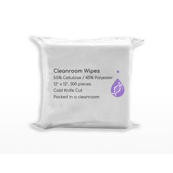 LabClean Wipe Cellulose/Polyester: 12"x 12"- Cleanroom Nonwoven Wipes