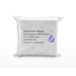 LabClean Wipe Cellulose/Polyester 4"x4"- Cleanroom Nonwoven Wipes